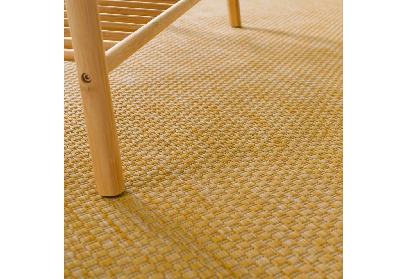KADIMA DESIGN Teppich Läufer Unifarben Gelb Polypropylen - Bild 2