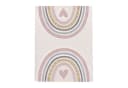 KADIMA DESIGN Kinderteppich Läufer Regenbogen Pink Bild 1