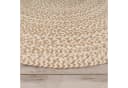 KADIMA DESIGN Teppich Boho Rund Beige 100% Baumwolle Bild 4