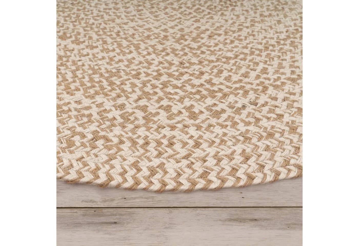 KADIMA DESIGN Teppich Boho Rund Beige 100% Baumwolle - Bild 4