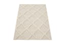 KADIMA DESIGN Teppich 3D Rauten Schlafzimmer Creme Hochflor Bild 1