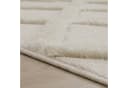 KADIMA DESIGN Teppich 3D Rauten Schlafzimmer Creme Hochflor Bild 4