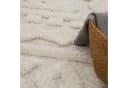 KADIMA DESIGN Hochflor Teppich Shaggy Creme 3D-Struktur Bild 3