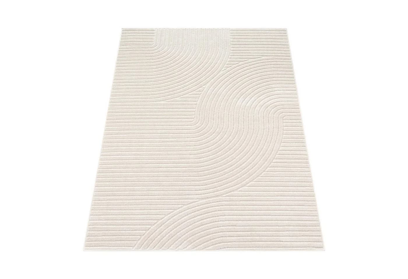 KADIMA DESIGN Teppich Creme Kurzflor Läufer 60x100 cm