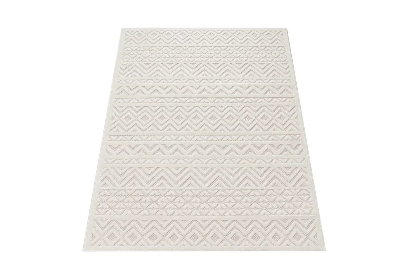 KADIMA DESIGN Teppich Struktur Creme Kurzflor Läufer