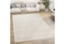 KADIMA DESIGN Teppich Struktur Creme Kurzflor Läufer Bild 2