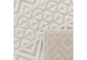 KADIMA DESIGN Teppich Struktur Creme Kurzflor Läufer Bild 5