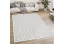 KADIMA DESIGN Teppich Struktur Wohnzimmer Creme Kurzflor Bild 2