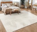 KADIMA DESIGN Teppich Creme Kurzflor waschbar Bild 2
