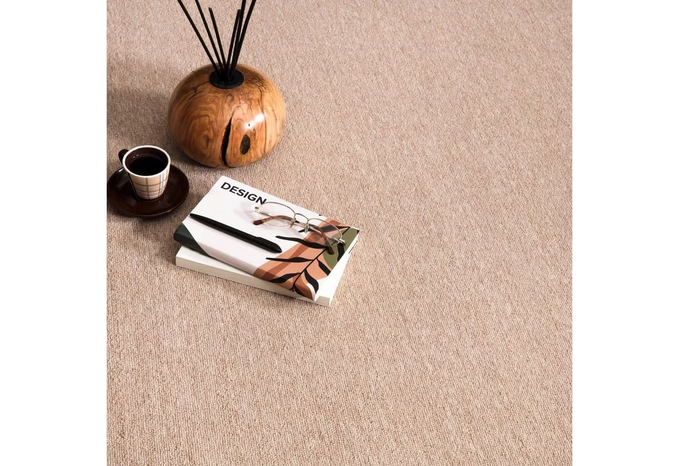 KADIMA DESIGN Waschbarer Teppich Beige Unifarben 80x150 cm - Bild 3