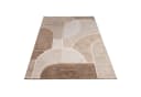 KADIMA DESIGN Teppich Kurzflor Läufer Beige Abstrakt Bild 1