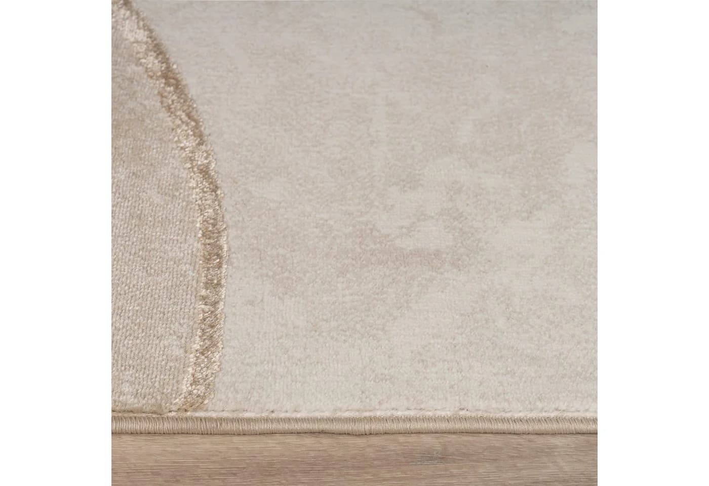 KADIMA DESIGN Teppich Kurzflor Läufer Beige Abstrakt - Bild 4