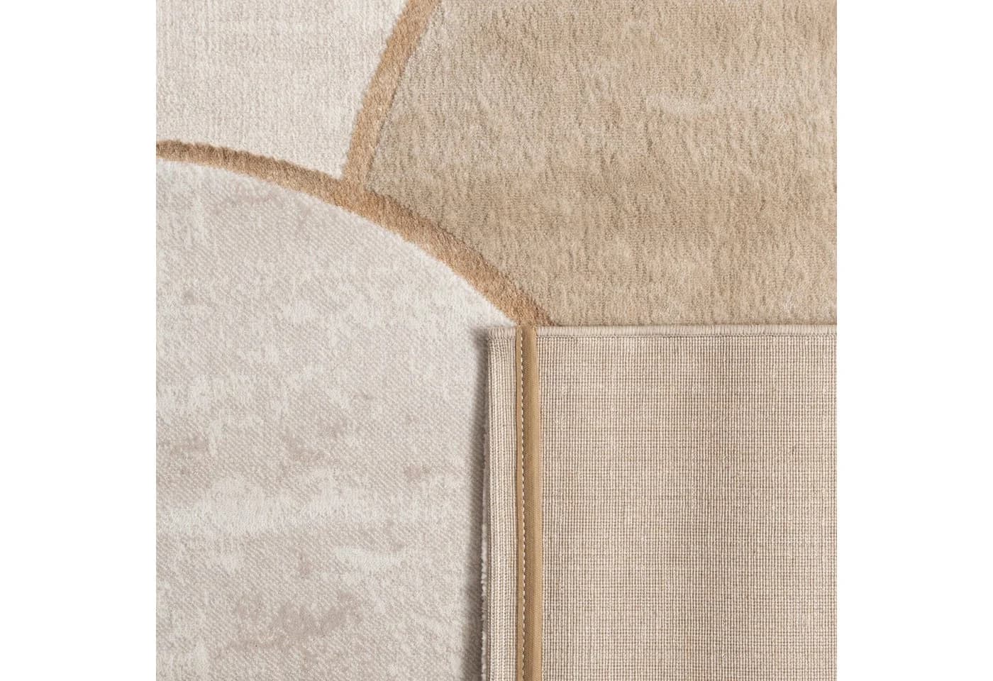 KADIMA DESIGN Teppich Abstrakt Beige Kurzflor schmutzabweisend - Bild 5