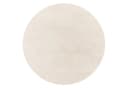 KADIMA DESIGN Teppich Kurzflor Rund Creme Bild 1