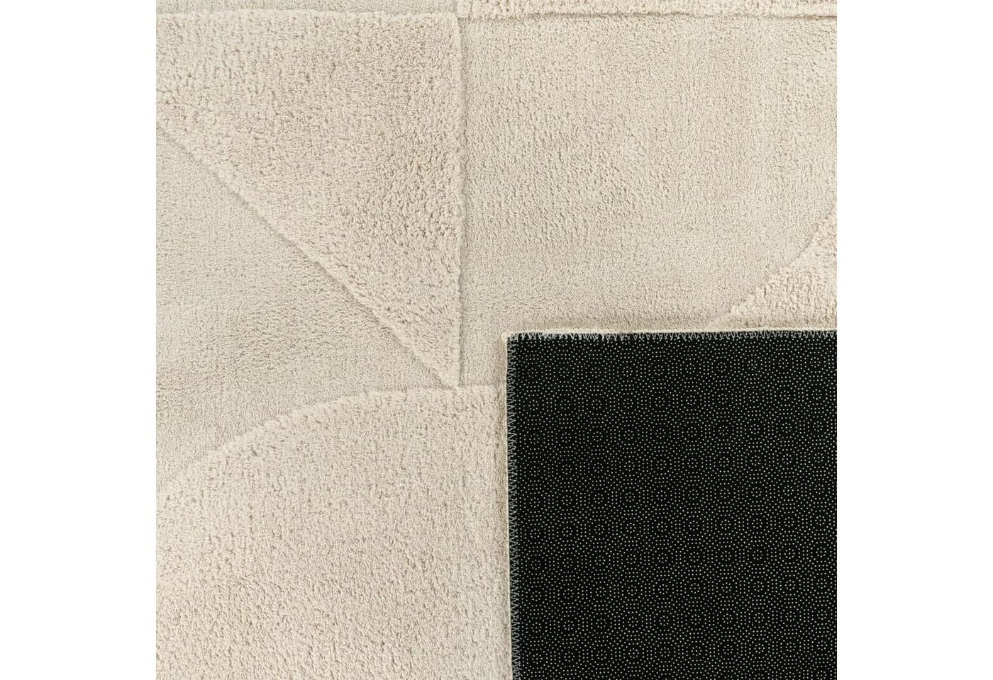KADIMA DESIGN Teppich Kurzflor Rund Creme - Bild 5
