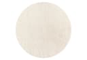 KADIMA DESIGN Teppich Rund 120 cm Creme Kurzflor Waschbar Bild 1