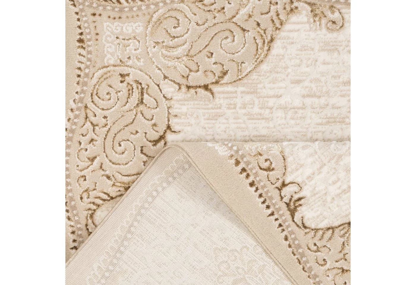 KADIMA DESIGN Orientalisch Läufer Beige Polyester Kurzflor - Bild 5