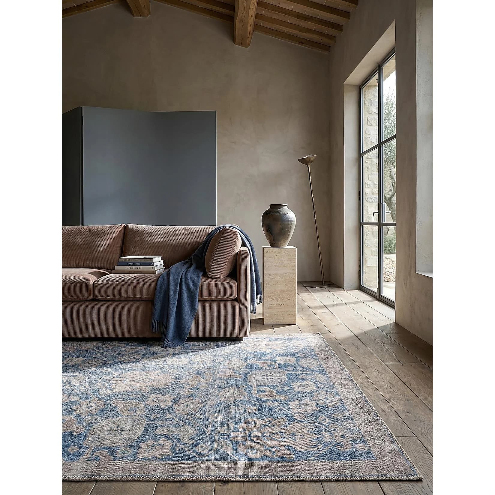 KADIMA DESIGN Teppich HURST Orientalisch Blau Vintage