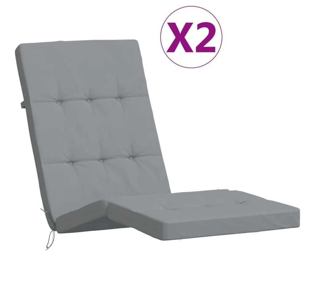 furnicato Liegenauflage Grau Oxford-Gewebe 180x55x7 cm - Bild 2