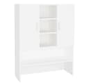 furnicato Waschmaschinenunterschrank Weiß 9 Fächer 2 Türen Bild 1