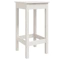 furnicato Barhocker Rustikal Weiß Massivholz 2er Set Bild 3
