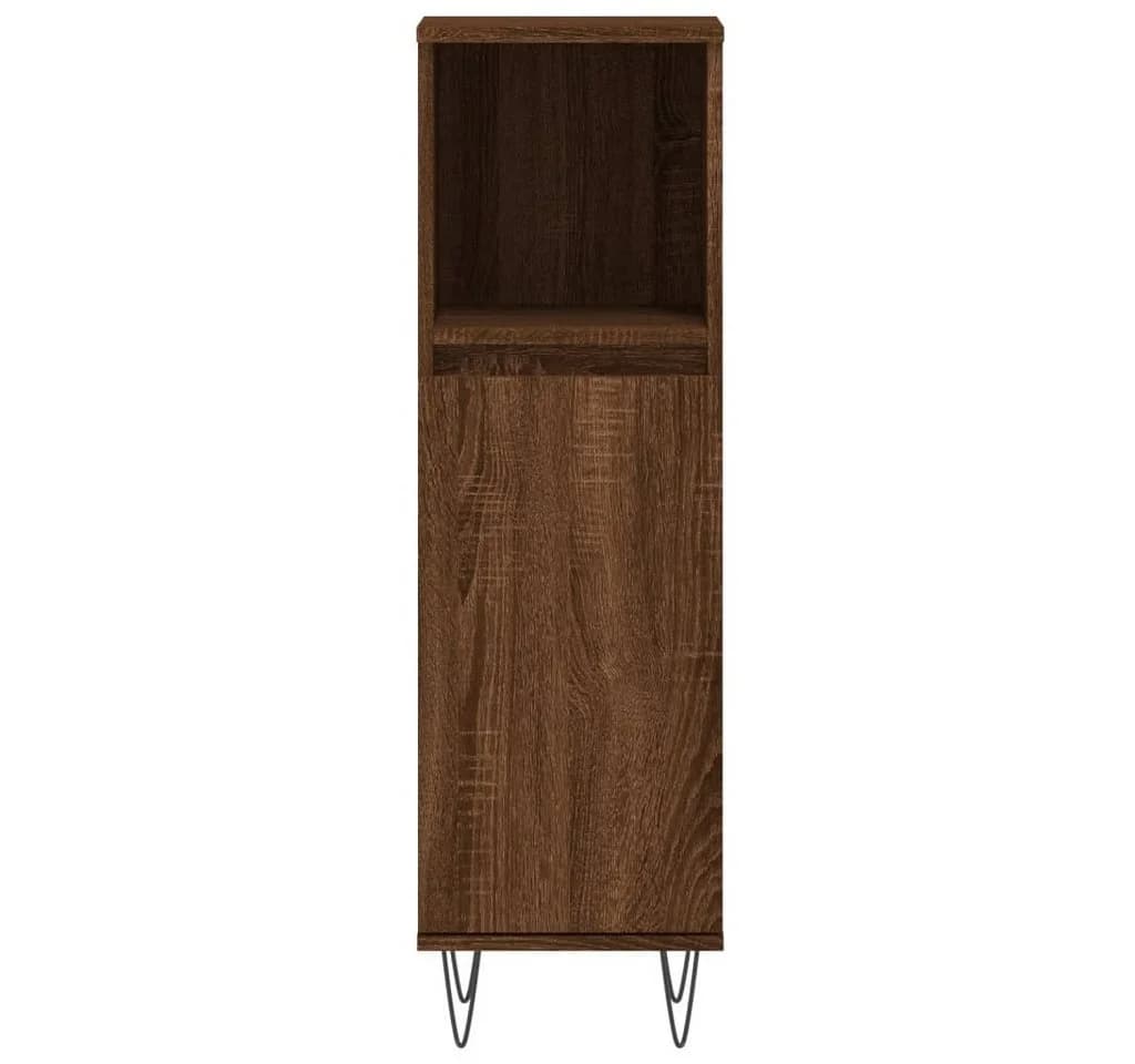 furnicato Badkommode Braun Massivholz Optik mit Eisenfüßen - Bild 3