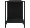 furnicato Verstellbarer TV-Schrank Schwarz Holzwerkstoff Metall Bild 5