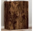furnicato Aktenschrank Räuchereiche Massivholz 60x32x77,5 cm Bild 1