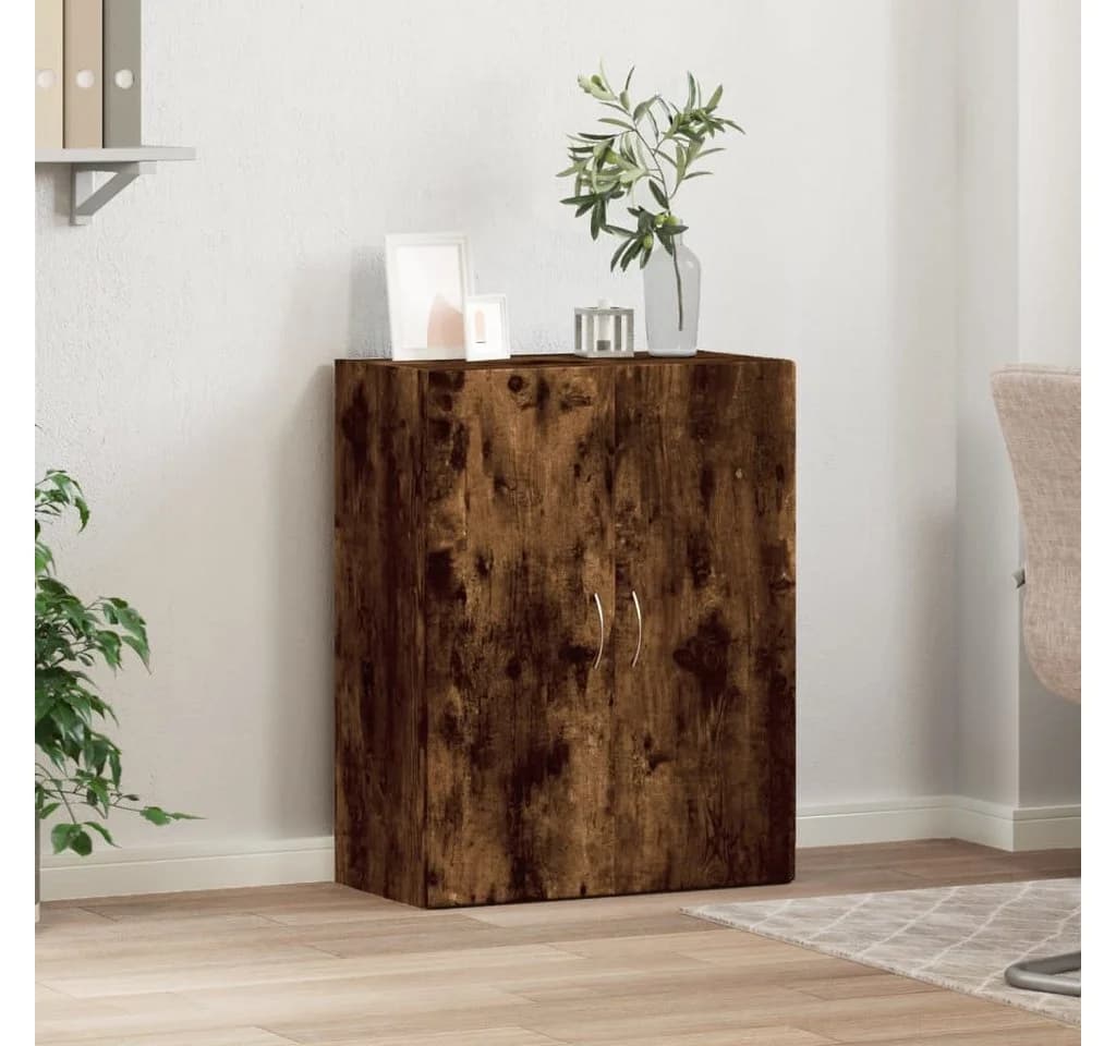 furnicato Aktenschrank Räuchereiche Massivholz 60x32x77,5 cm - Bild 3