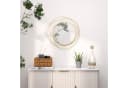furnicato Wandspiegel rund Metallrahmen Gold Ø65 cm Bild 1
