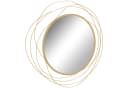 furnicato Wandspiegel rund Metallrahmen Gold Ø65 cm Bild 2
