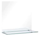 furnicato Wandspiegel Modern mit Regal 30x30 cm Glas Silber Bild 1