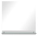 furnicato Wandspiegel Modern mit Regal 30x30 cm Glas Silber Bild 3