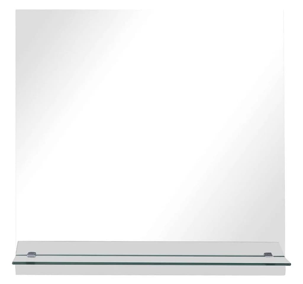 furnicato Wandspiegel Modern mit Regal 30x30 cm Glas Silber - Bild 3
