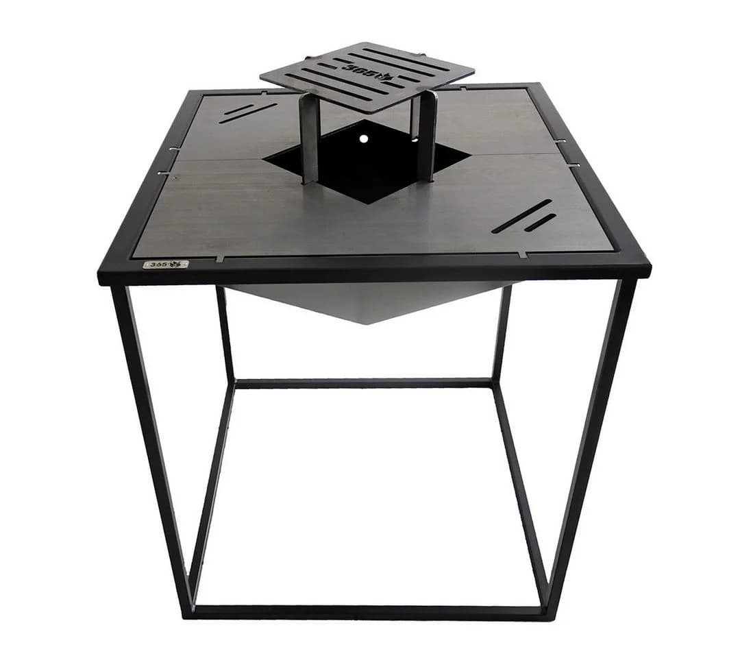 Feuercampus Plancha MEROE Grillplatte Feuerstelle Stahl Schwarz - Bild 4