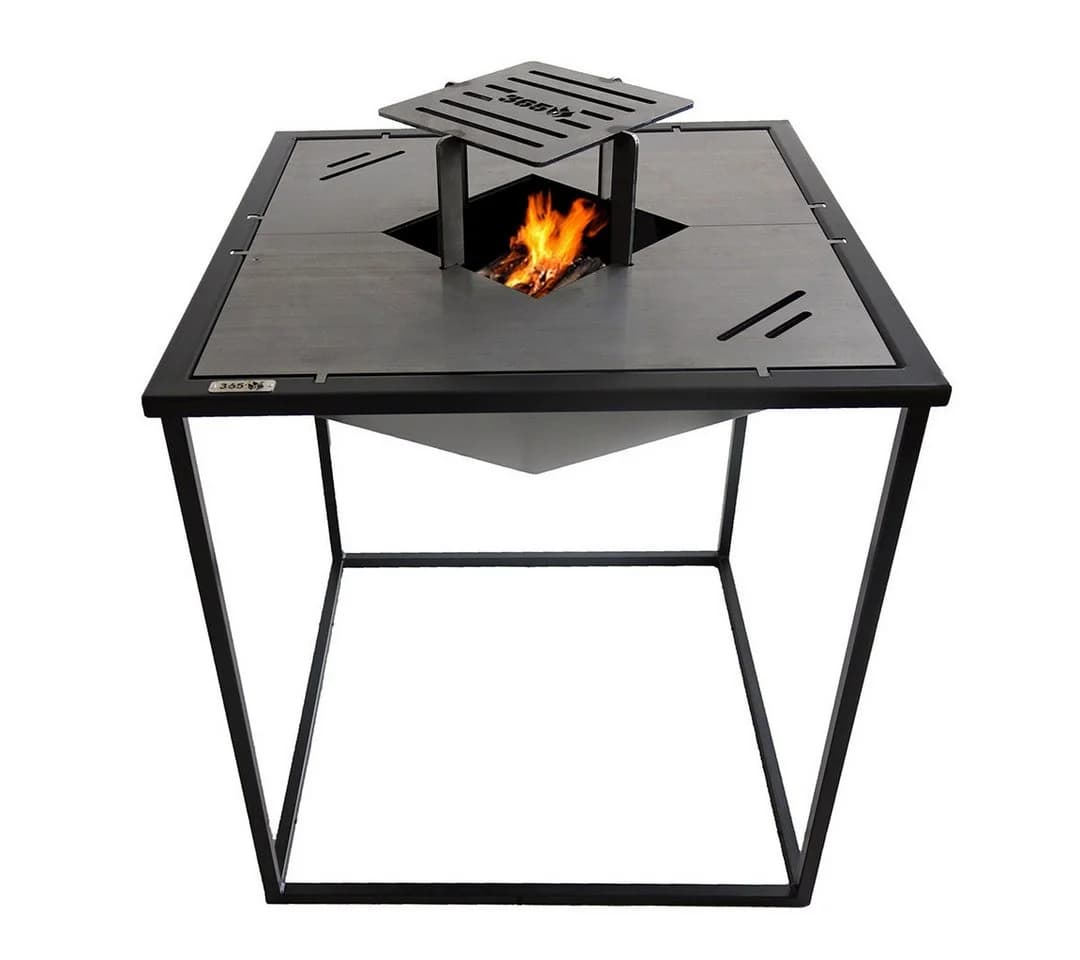 Feuercampus Plancha MEROE Grillplatte Feuerstelle Stahl Schwarz - Bild 5