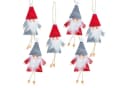 Logbuch-Verlag 6er Set Braune Weihnachtstüten mit Wichtelanhänger Bild 1
