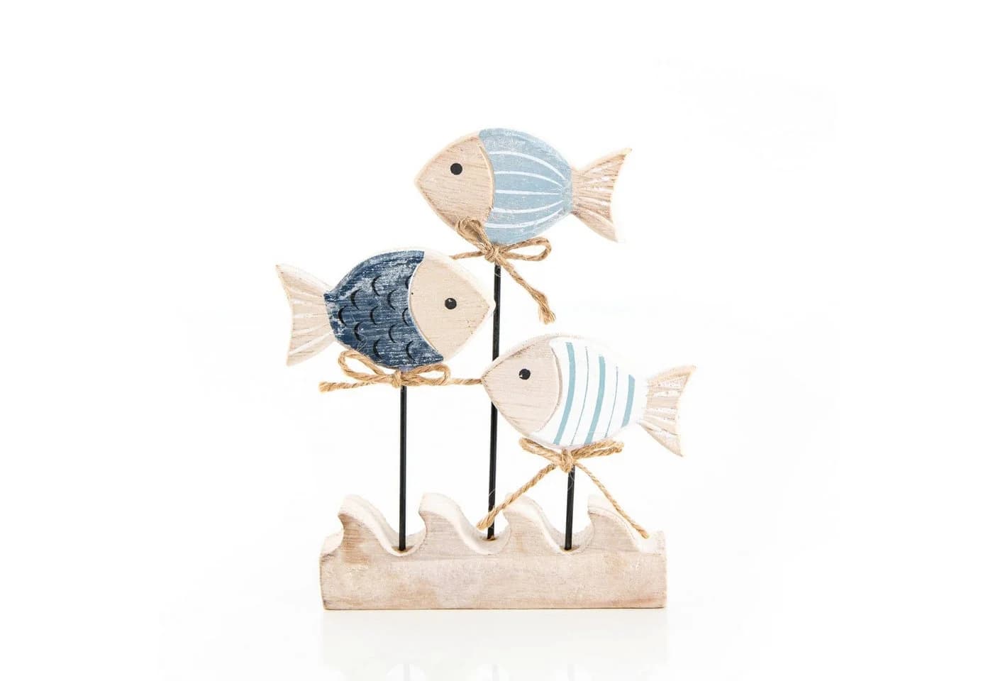 Logbuch-Verlag Dekofigur Maritime Dekoration Fische Figur aus Holz - Bild 2