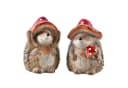 Logbuch-Verlag Dekofigur Igel Figuren 2er-Set aus Keramik mit Pilz und Hut Bild 2