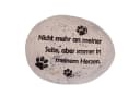 Logbuch-Verlag Gedenkstein mit Pfoten und Spruch Erinnerung an Hund oder Katze Bild 2
