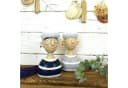 Logbuch-Verlag Dekofigur 2er-Set Seemann & Matrose Blau/Grau Bild 1