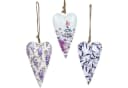 Logbuch-Verlag Dekofigur Metall-Herzen 3er-Set Floral & Lavendel Bild 2