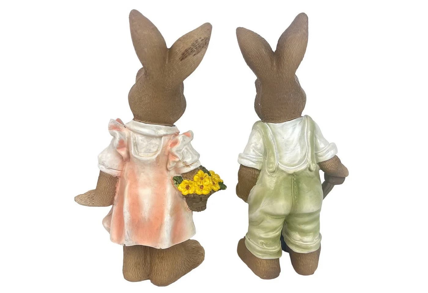 Logbuch-Verlag Osterhasen 2er-Set mit Schippe und Blumen - Bild 3
