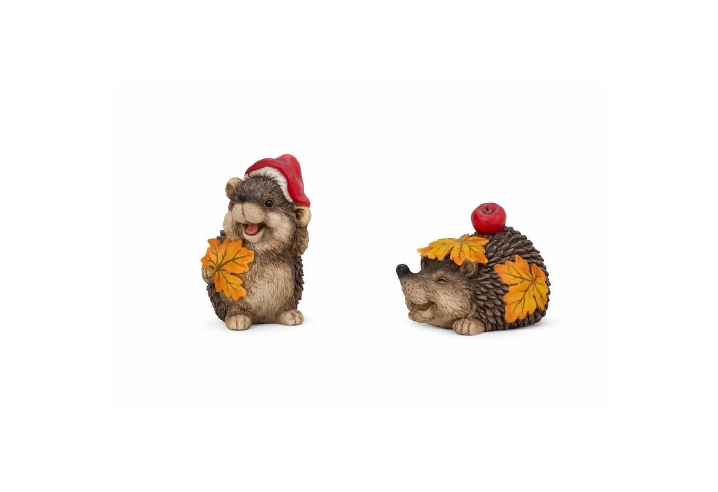 Logbuch-Verlag Dekofigur Herbst Igel Figuren 2er-Set Bunt Polyresin - Bild 2