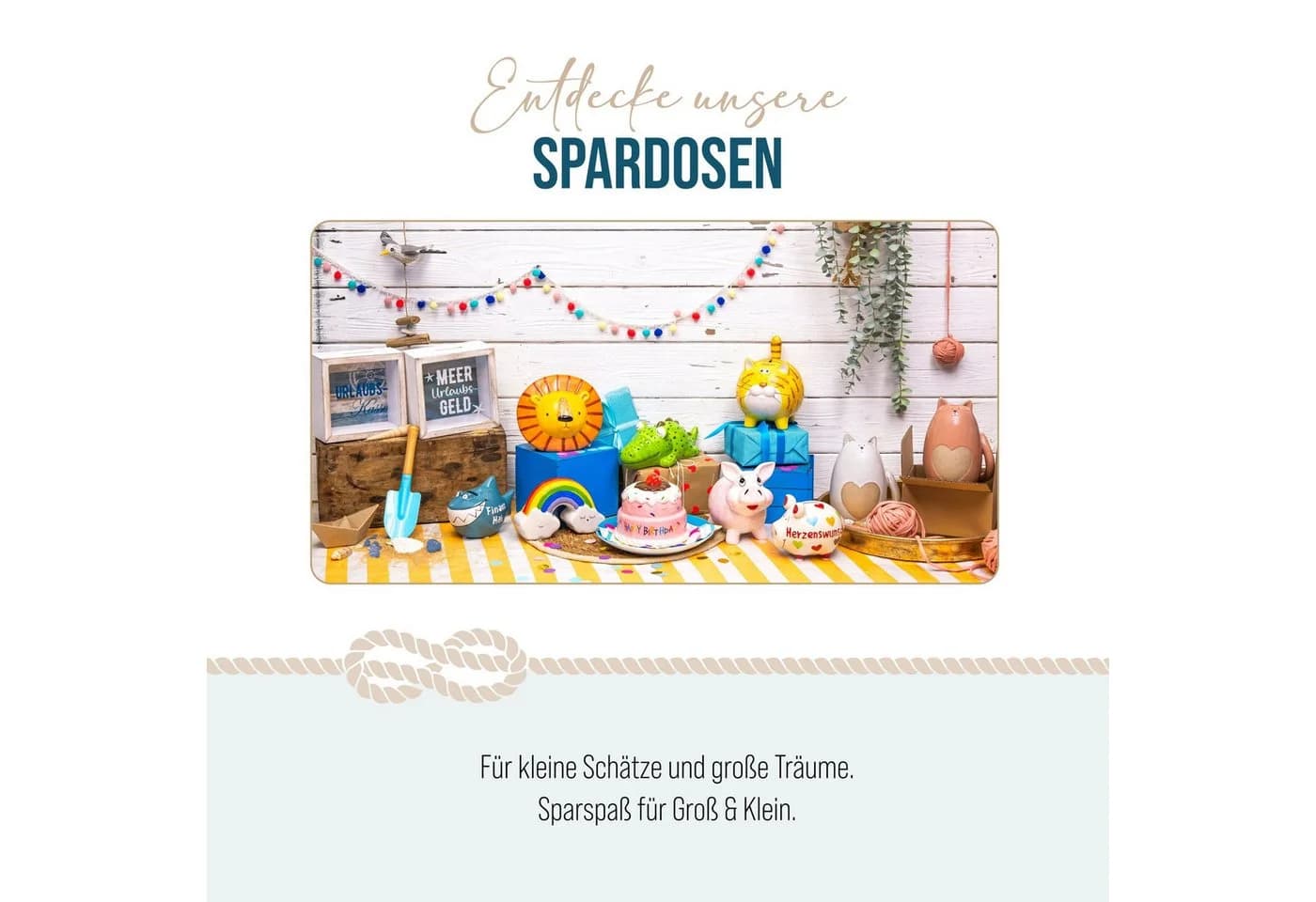 Keramik-Herzspardose 'Zur Hochzeit' mit Taubenmotiv - Bild 3