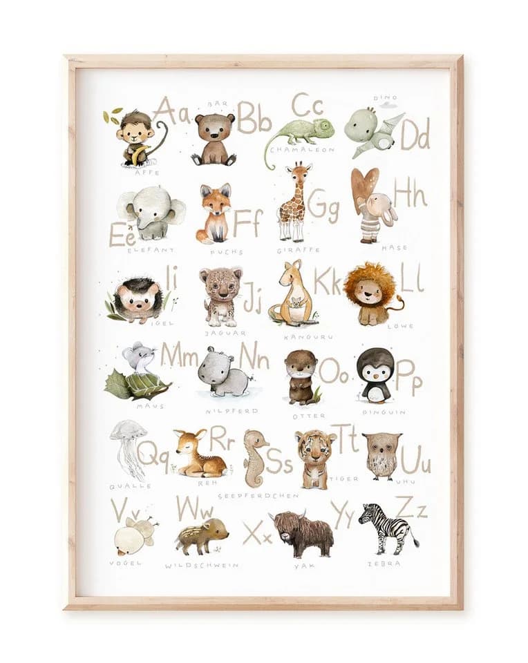 Pipapier Poster Kinderposter ABC mit Groß- u. Kleinbuchstaben Bunt - Bild 2