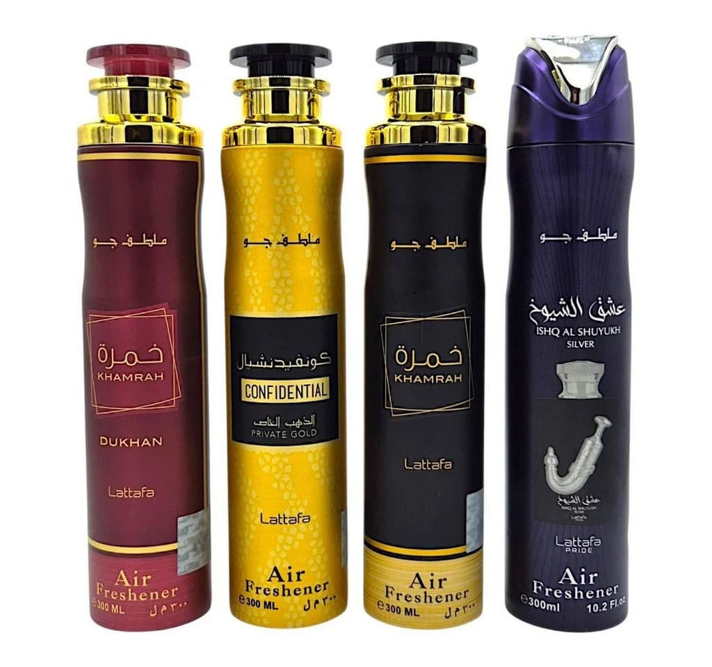Lattafa Raumspray Set 4x300ml Orientalisch Würzig Süß - Bild 2