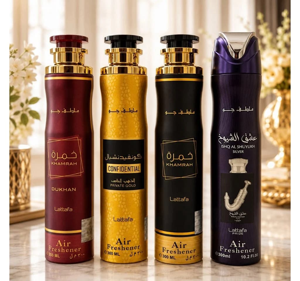 Lattafa Raumspray Set 4x300ml Orientalisch Würzig Süß - Bild 3