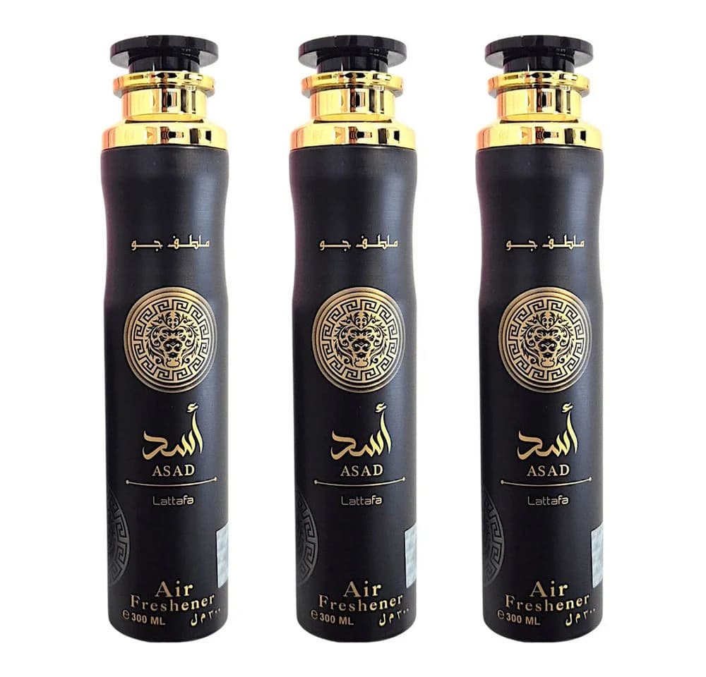 Lattafa Raumspray Set Asad 3x300ml Orientalisch