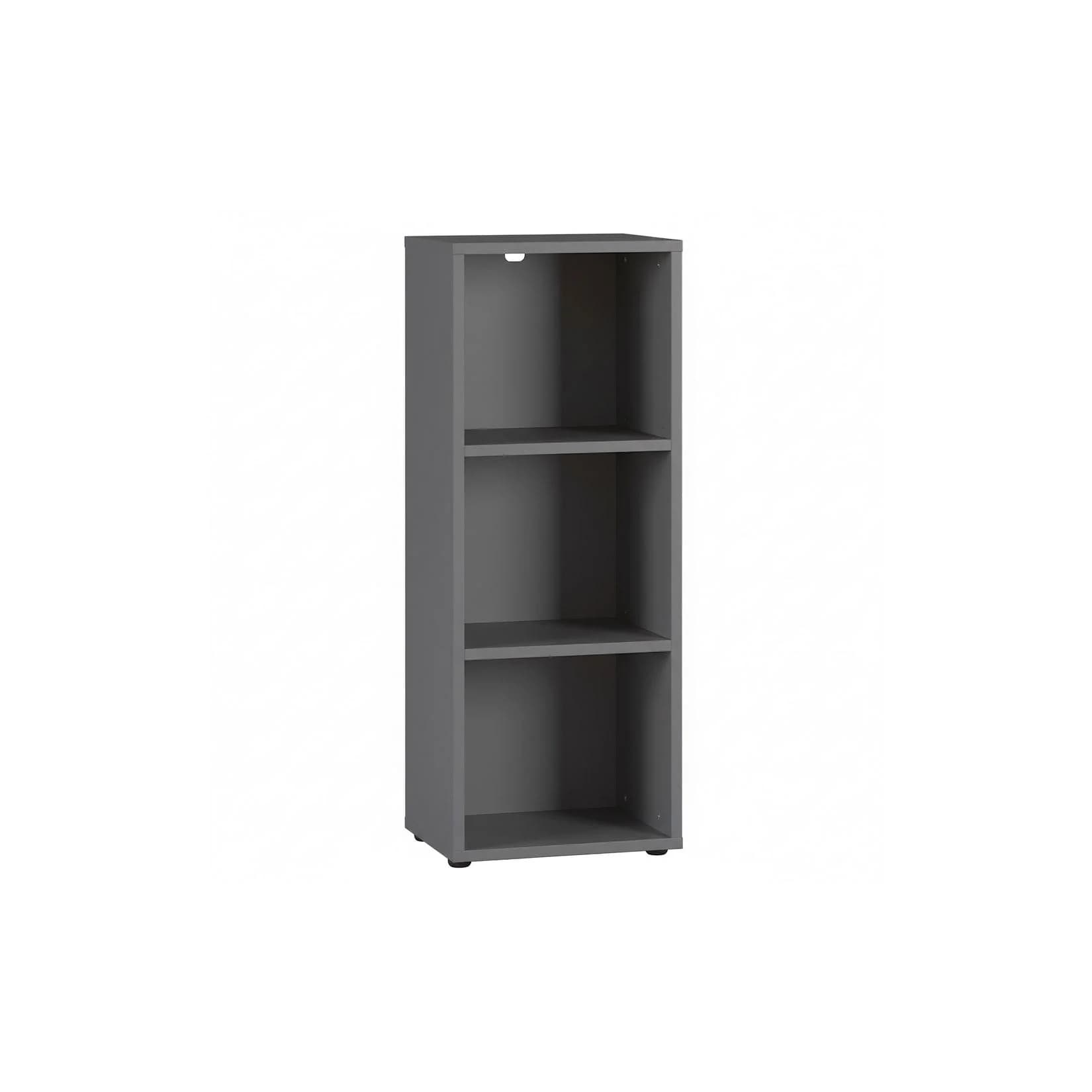 Aktenregal Universal schmal 45x120x40 cm Bücherregal Graphit 30kg belastbar Nischenregal Made in Germany Büromöbel Frankfurt Kadima Design